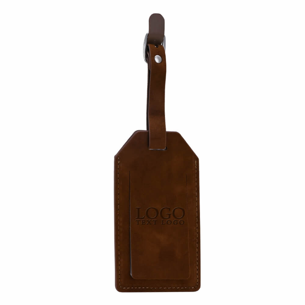 Custom Leeman Grand Central Luggage Tag Brown Custom Leeman Grand Central Luggage Tag Brown