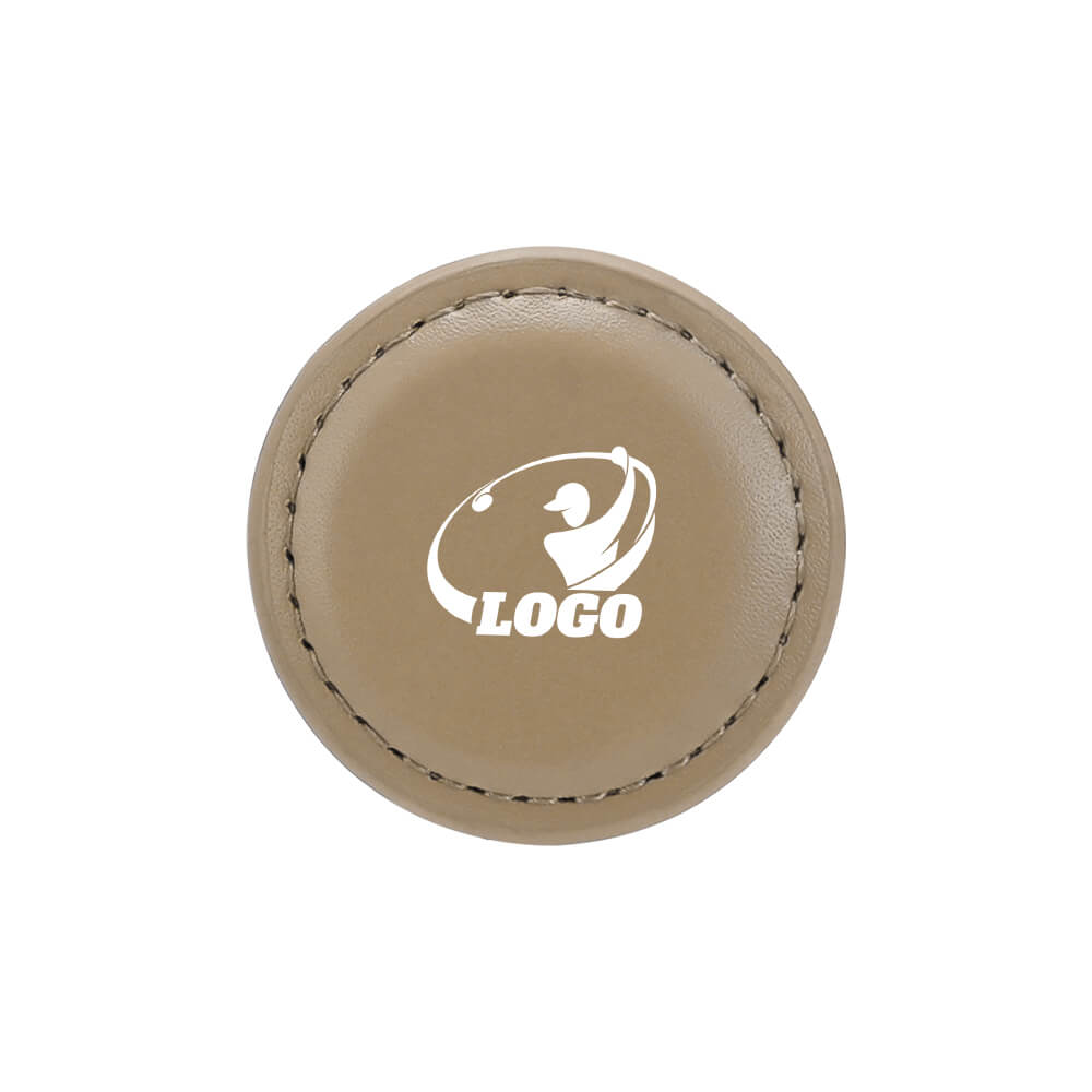 Custom Premium Magnetic Golf Ball Marker Ivory with Logo