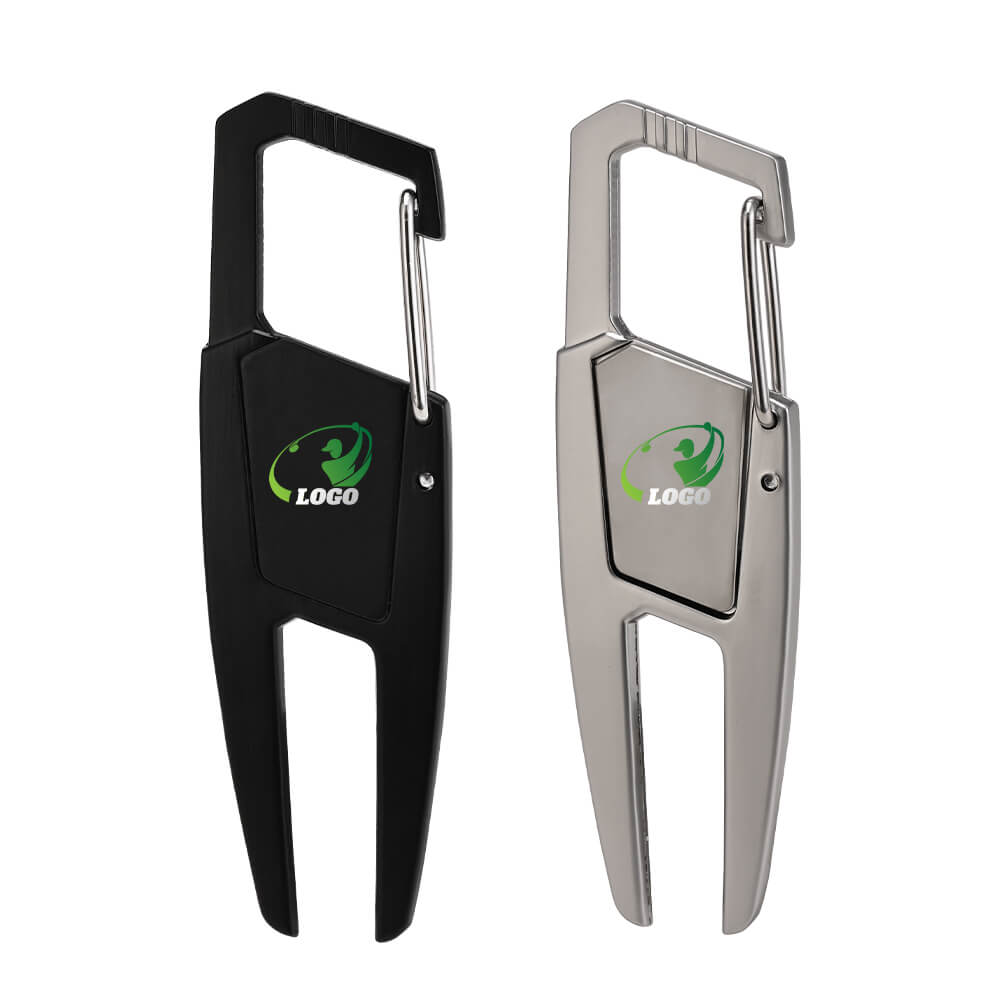 Group Shot of Custom Portable Buckle-Mounted Golf Fork with Ball Markers Group Shot of Custom Portable Buckle-Mounted Golf Fork with Ball Markers