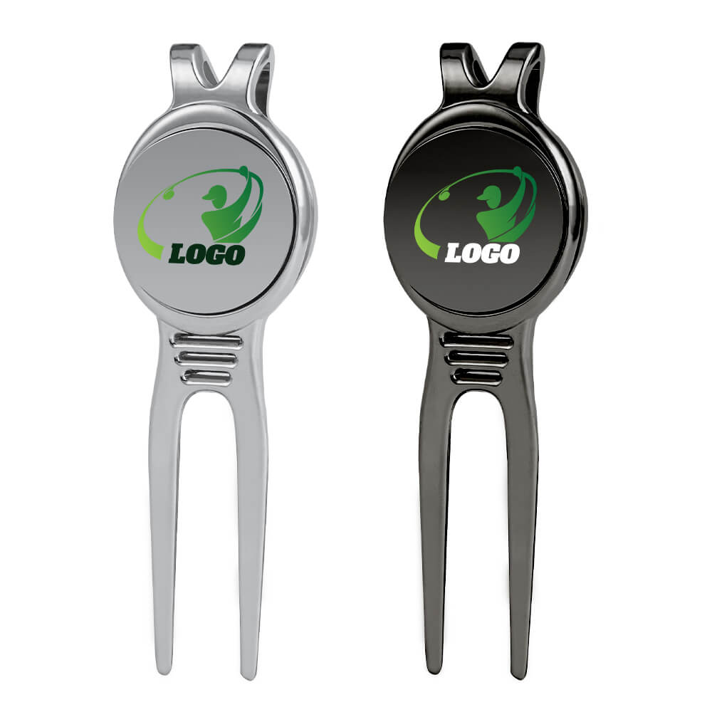 Group Shot of Divot Tool with Custom Logo Ball Marker