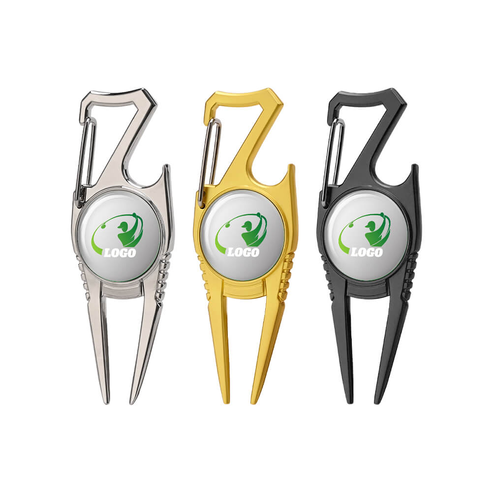 Group Shot of Personalized Bottle Opener Divot Tool