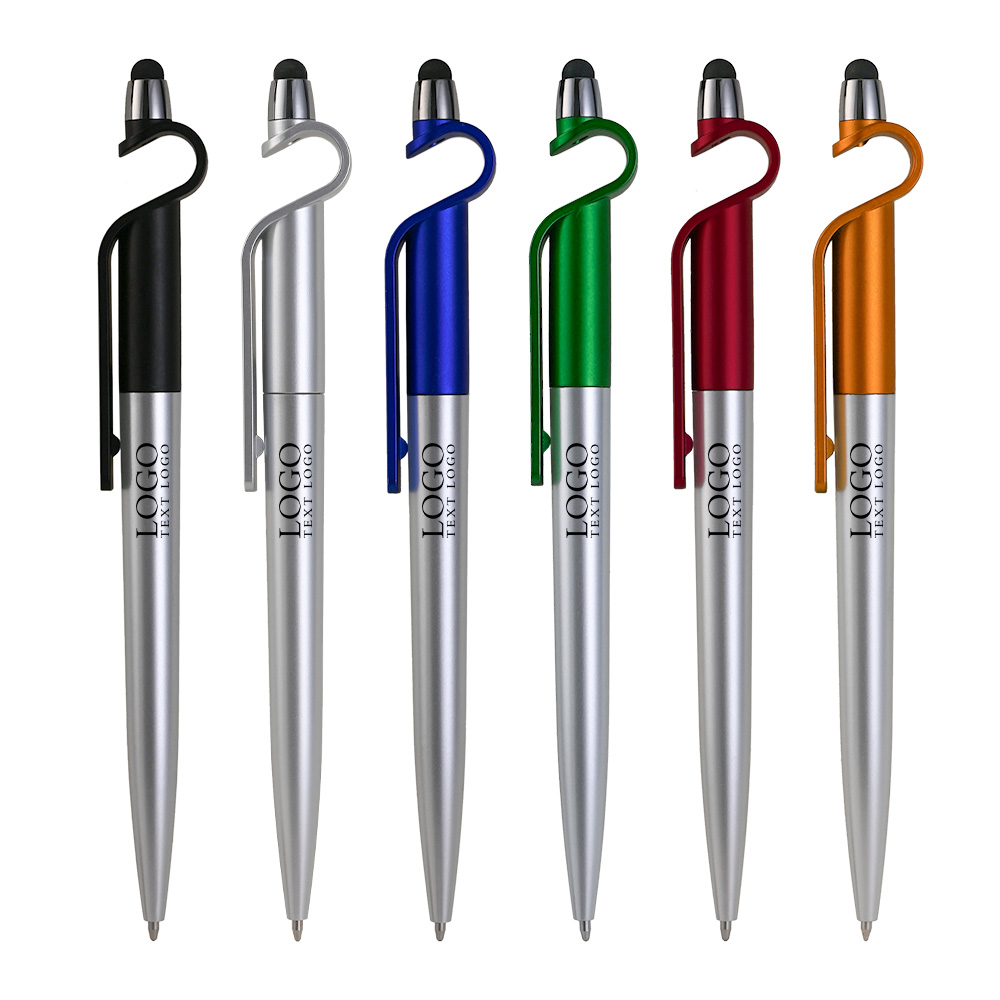 Group shot of Cell Phone Holder Custom Stylus Pen