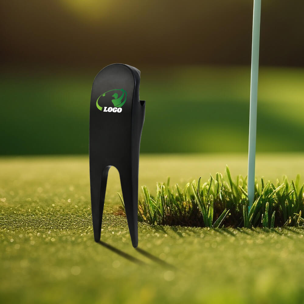 Lifestyle Shot of Elegant Golf Divot Tool with Ball Marker Set for Gift Giving Lifestyle Shot of Elegant Golf Divot Tool with Ball Marker Set for Gift Giving
