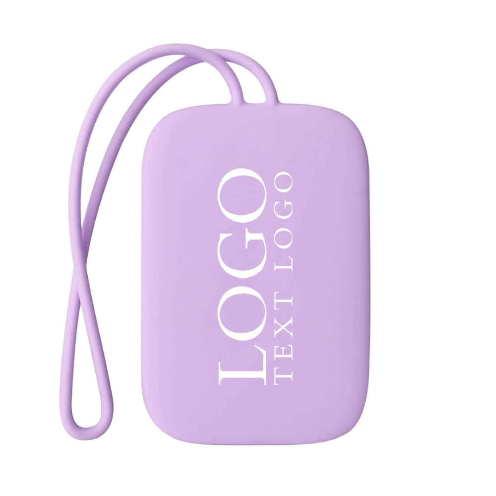 PATIKIL Siliconen Bagagelabel Paars met Logo