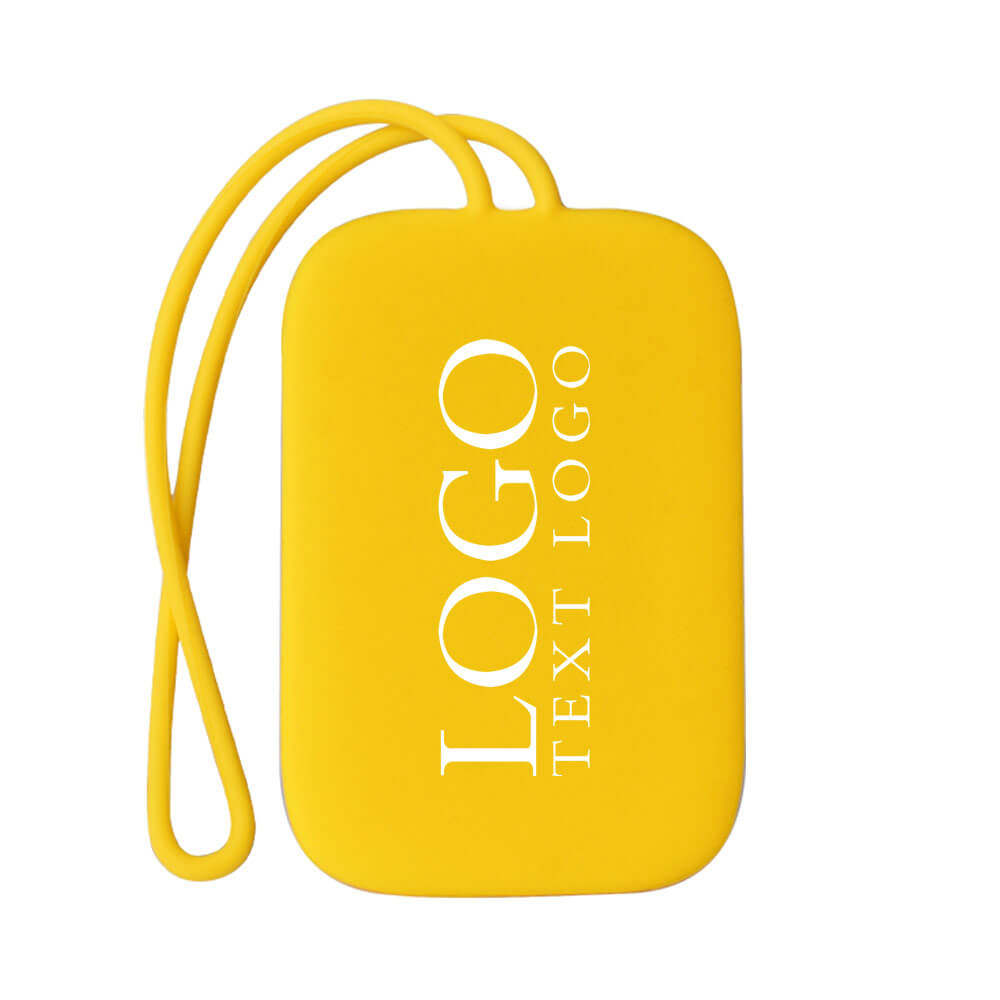 PATIKIL Siliconen Bagagelabel Geel met Logo