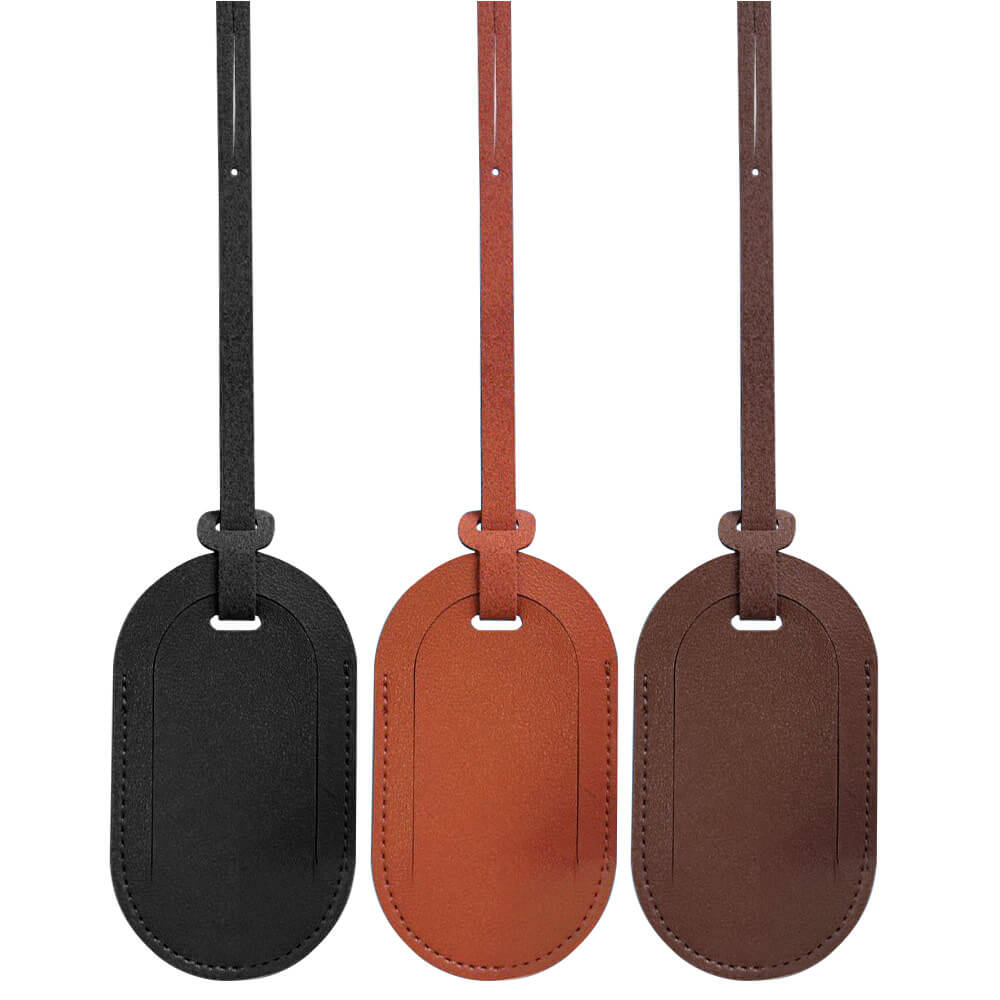 Group shot of PU Leather Airplane Luggage Tag with Flap Group shot of PU Leather Airplane Luggage Tag with Flap