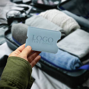 PU Leather Luggage Tag with Loop Strap