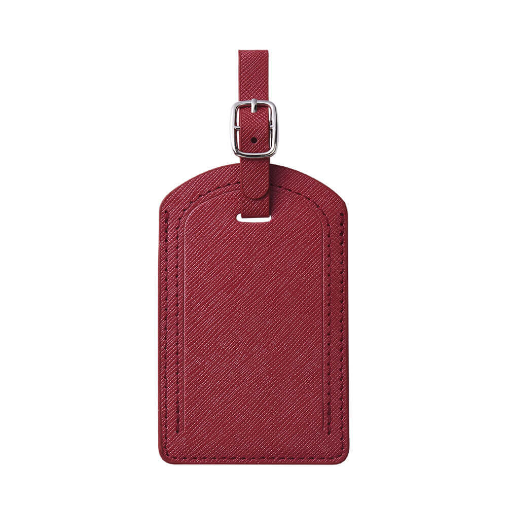 Portable PU Leather Luggage Tag Red Portable PU Leather Luggage Tag Red