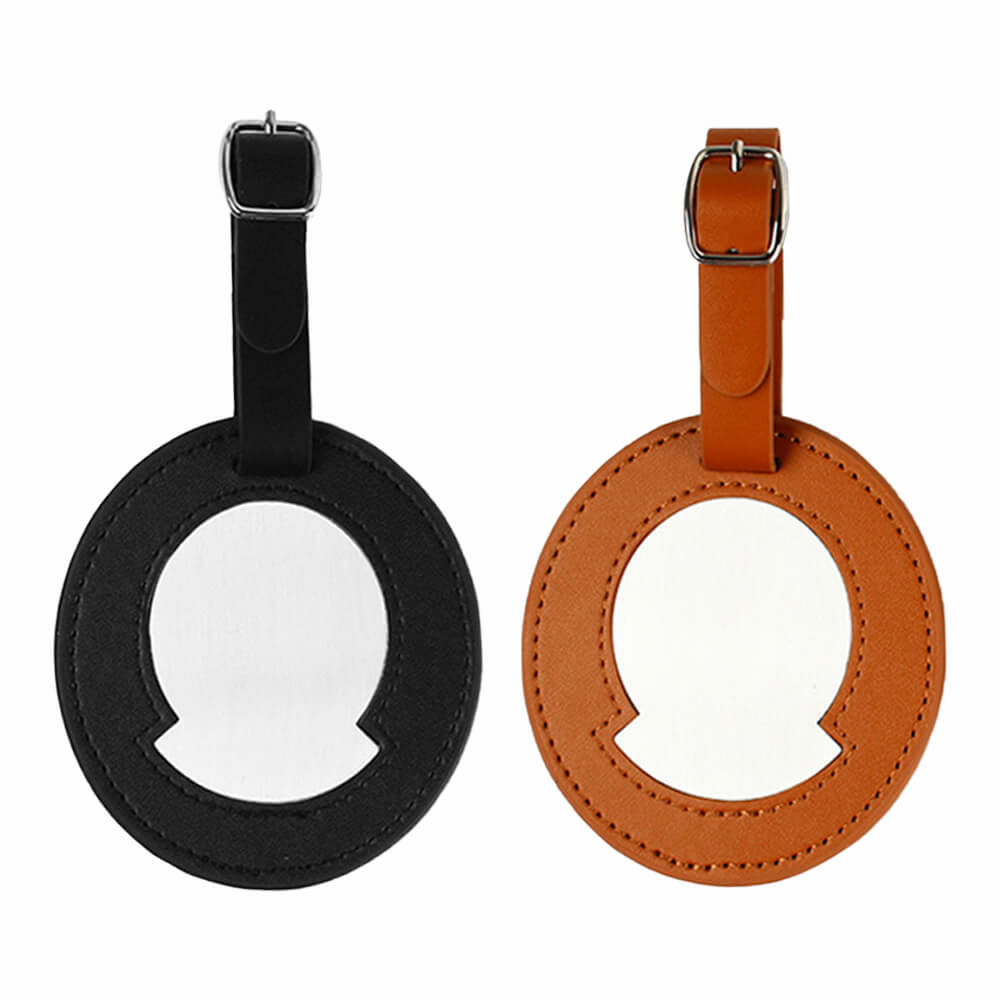 Group shot of Premium Leather Metal Luggage Tag