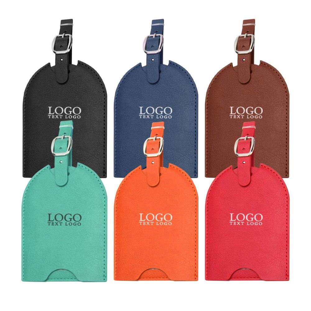 Group shot of Push-Pull Leather Luggage Tags Group shot of Push-Pull Leather Luggage Tags