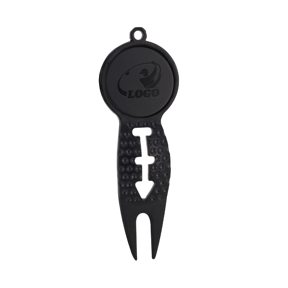 Senra Golf Divot Tool Black with Logo Senra Golf Divot Tool Black with Logo