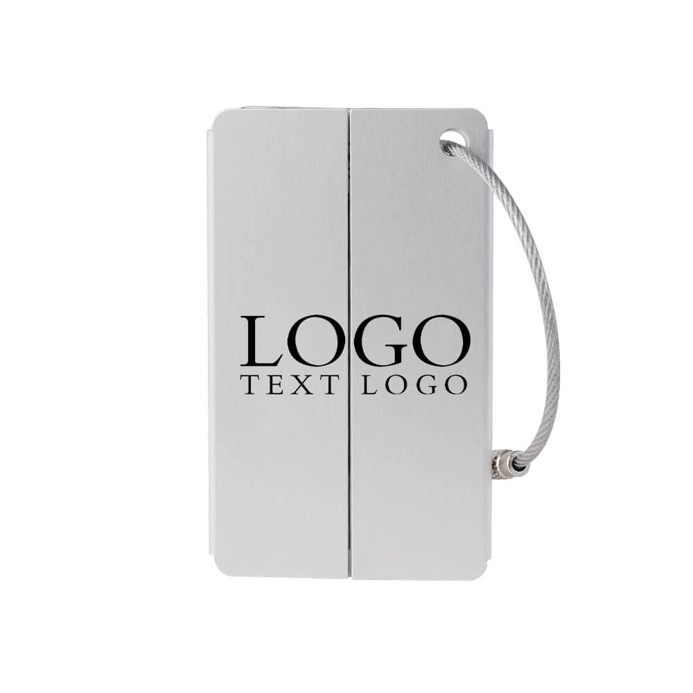 Playful Smile Luggage Tags Personalized White with logo