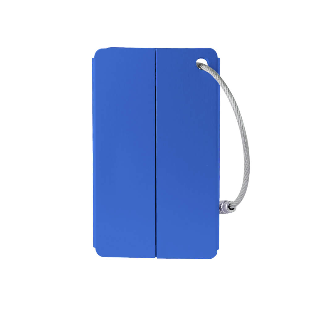 Playful Smile Luggage Tags Personalized Blue Playful Smile Luggage Tags Personalized Blue