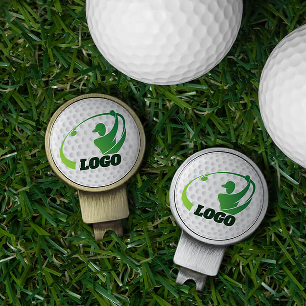 Lifestyle Shot of Custom Bottle Opener Hat Clip Ball Marker