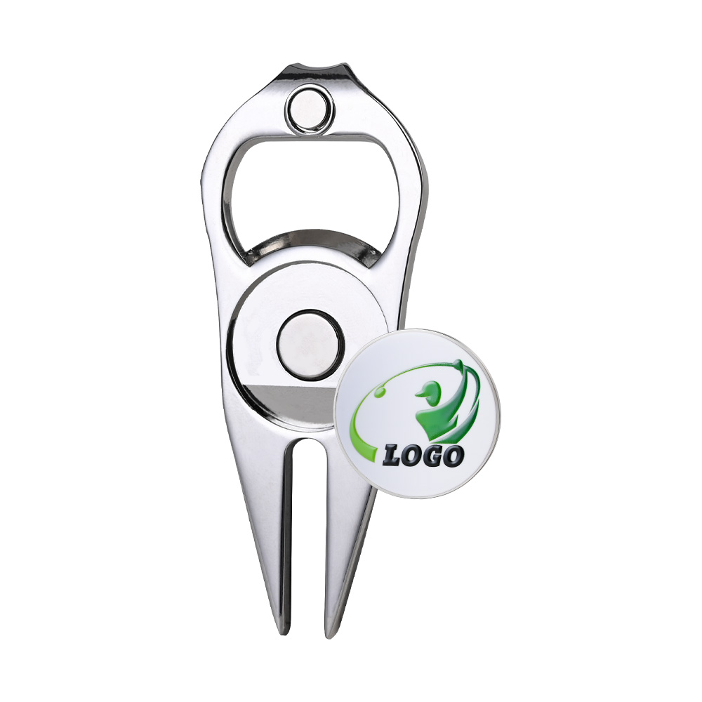 Magnetic Effect Display - Logo Divot Tool with Bottle Opener