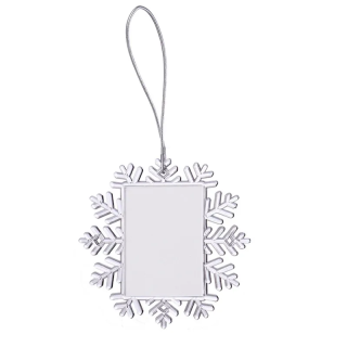Heat transfer snowflake square photo frame(Large)