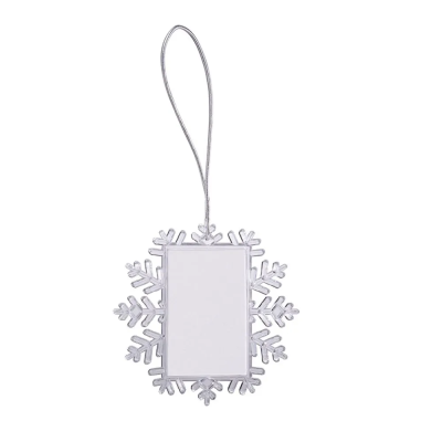 Heat transfer snowflake square photo frame(Small)