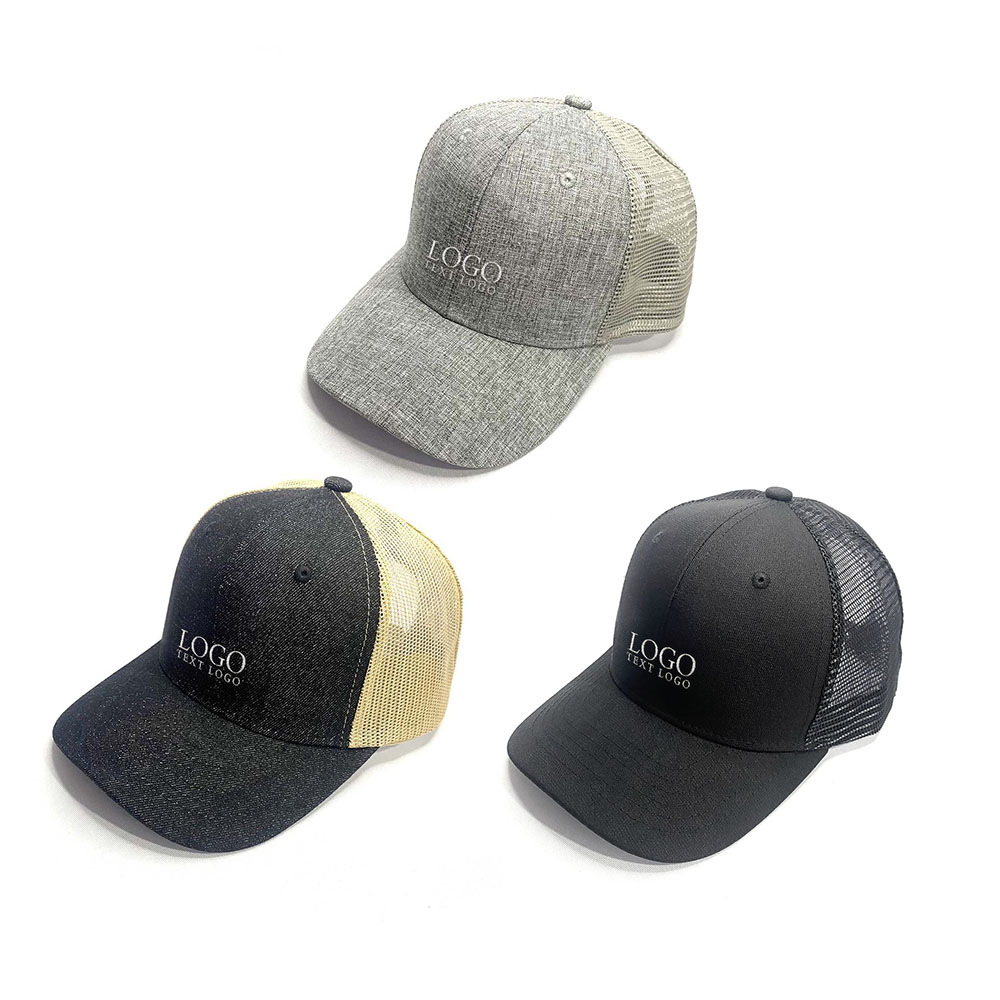 Group shot of Fashionable Colorblock Cotton And Linen Mesh Baseball Hat