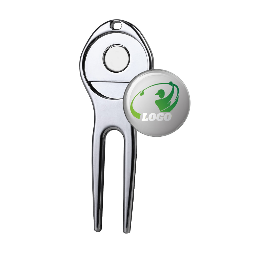 Magnetic Effect Display - Custom Zinc Alloy Golf Divot with Ball Marker