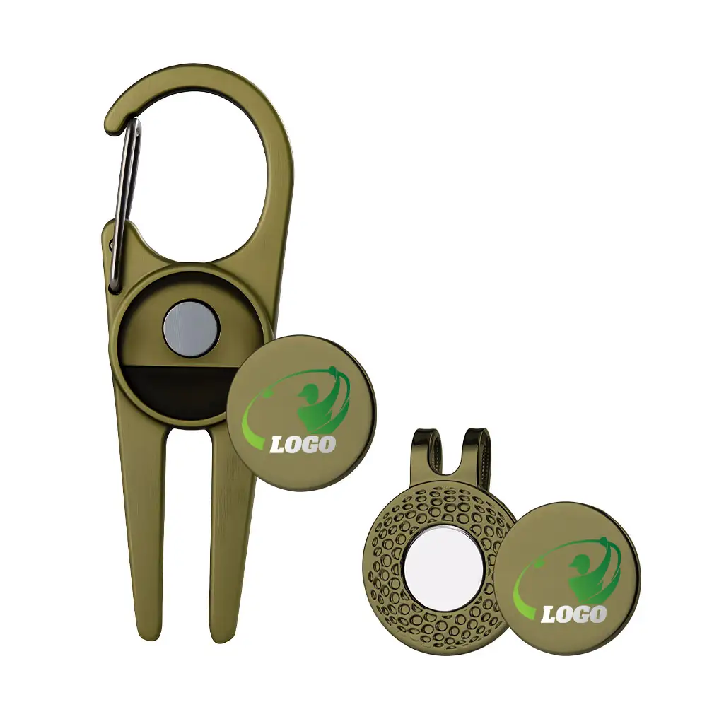 Deluxe Golf Divot Tool Set with Ball Markers