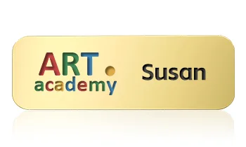 Color Filled Name Badges