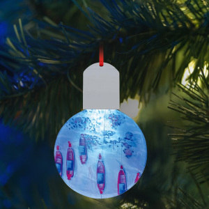 Heat transfer Christmas acrylic light pendant