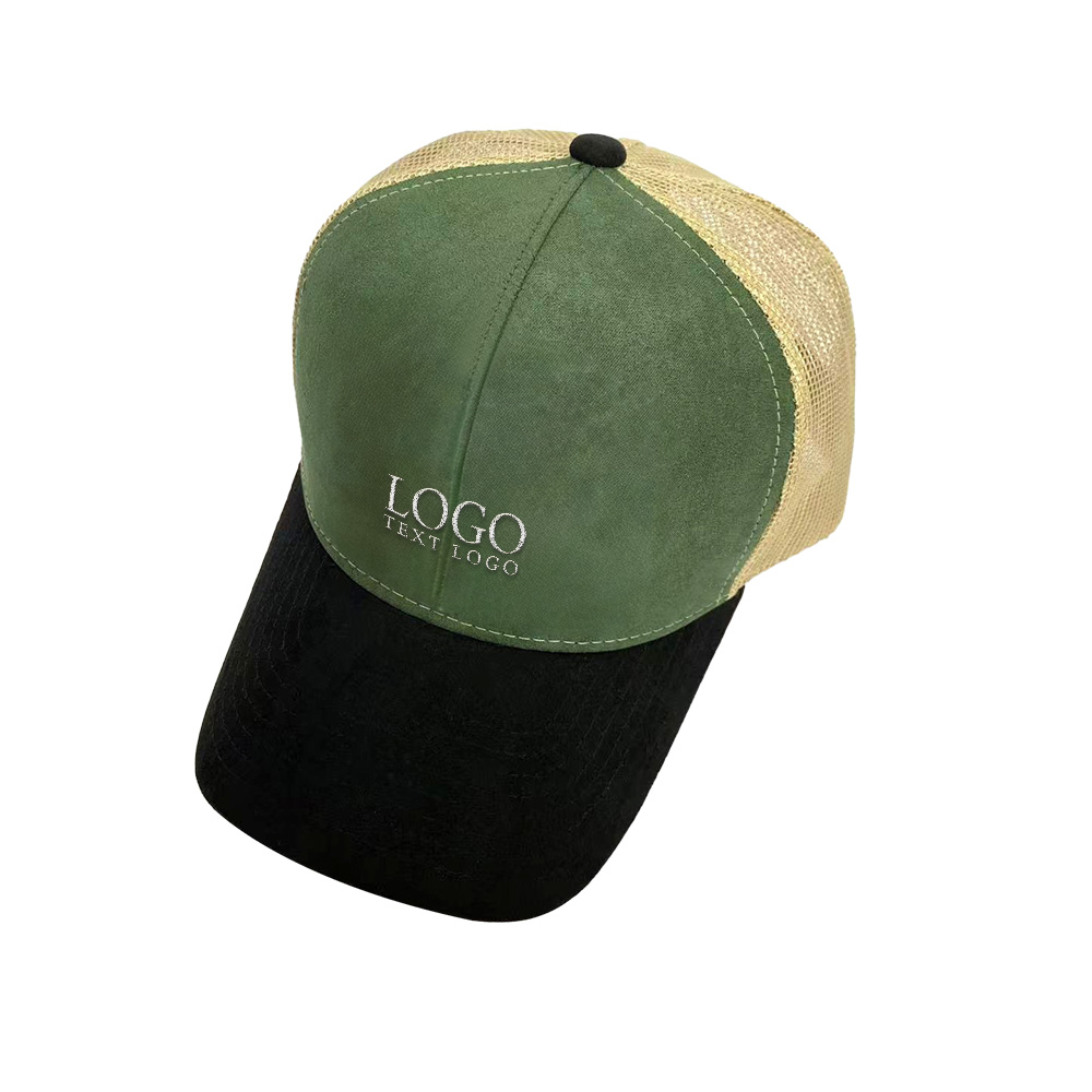 Summer Travel Custom Advertising Logo Hat Green with logo