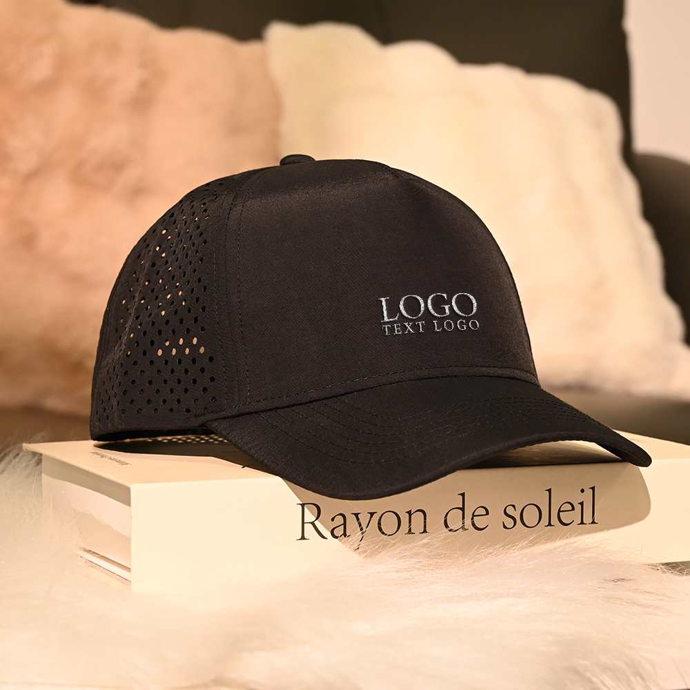 lifestyle shot of Polyester Flat Brim Flat Hat