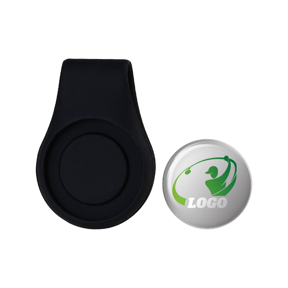 Magnetic Effect Display - Golf Silicone Cap Clip with Ball Markers