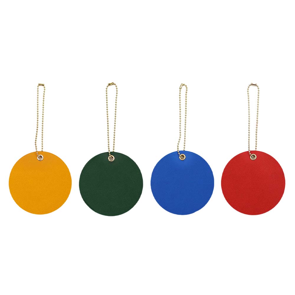 Customized PU Leather Round Luggage Tag Customized PU Leather Round Luggage Tag