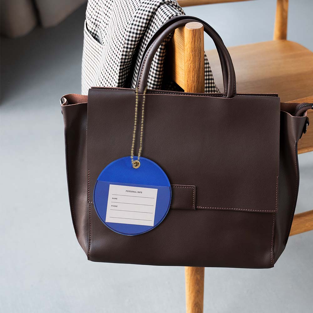 Personalized Customized PU Leather Round Luggage Tag Personalized Customized PU Leather Round Luggage Tag