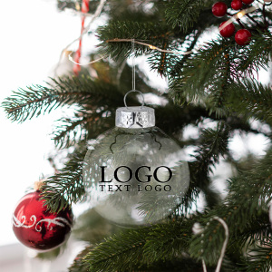 Transparent Filling Baubles Christmas Hanging Balls