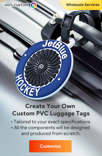 Create Your Own Custom Circle PVC Luggage Tags
