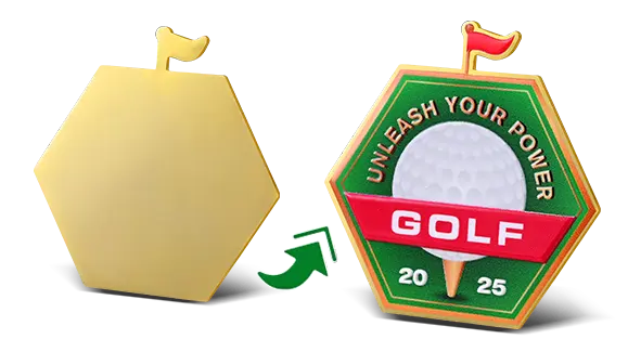 Shield Golf Slogan Custom Golf Markers Shield Golf Slogan Custom Golf Markers