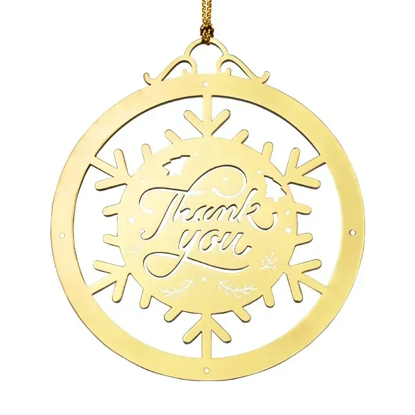 Gold Laser Cut Ornaments