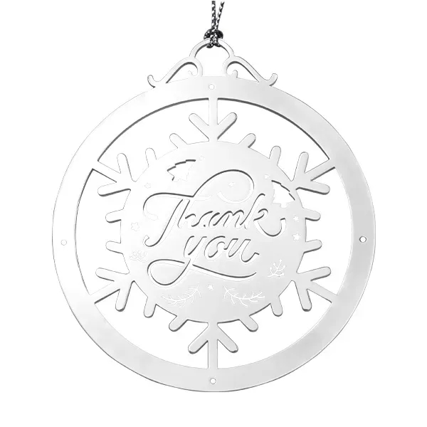 Silver Laser Cut Ornaments