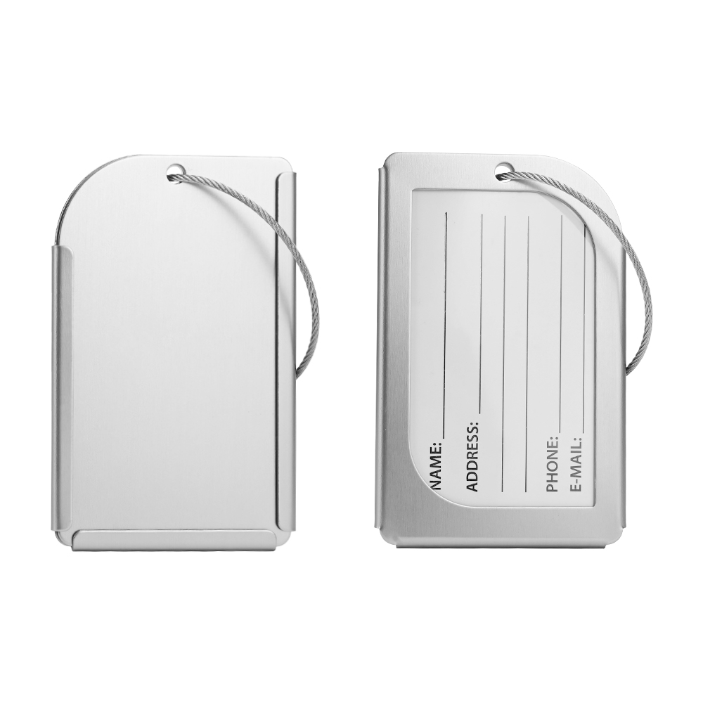 Exquisite Aluminum Luggage Tag front and back Exquisite Aluminum Luggage Tag front and back