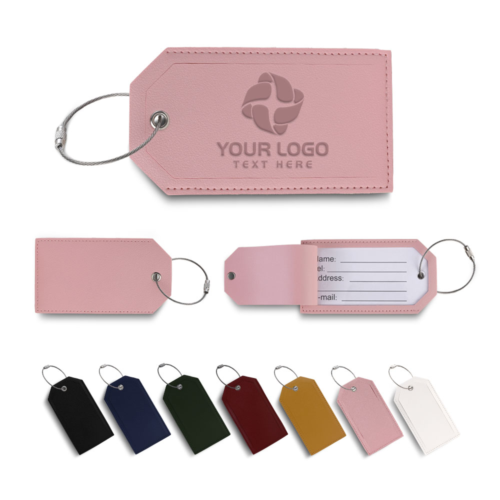 Group shot of Soft PU Leather Luggage Tag Group shot of Soft PU Leather Luggage Tag