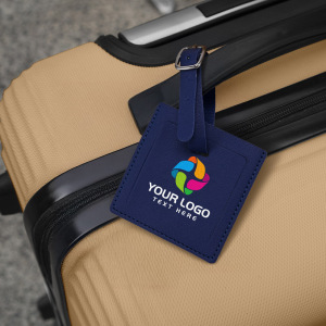 PU Leather Square Luggage Tag