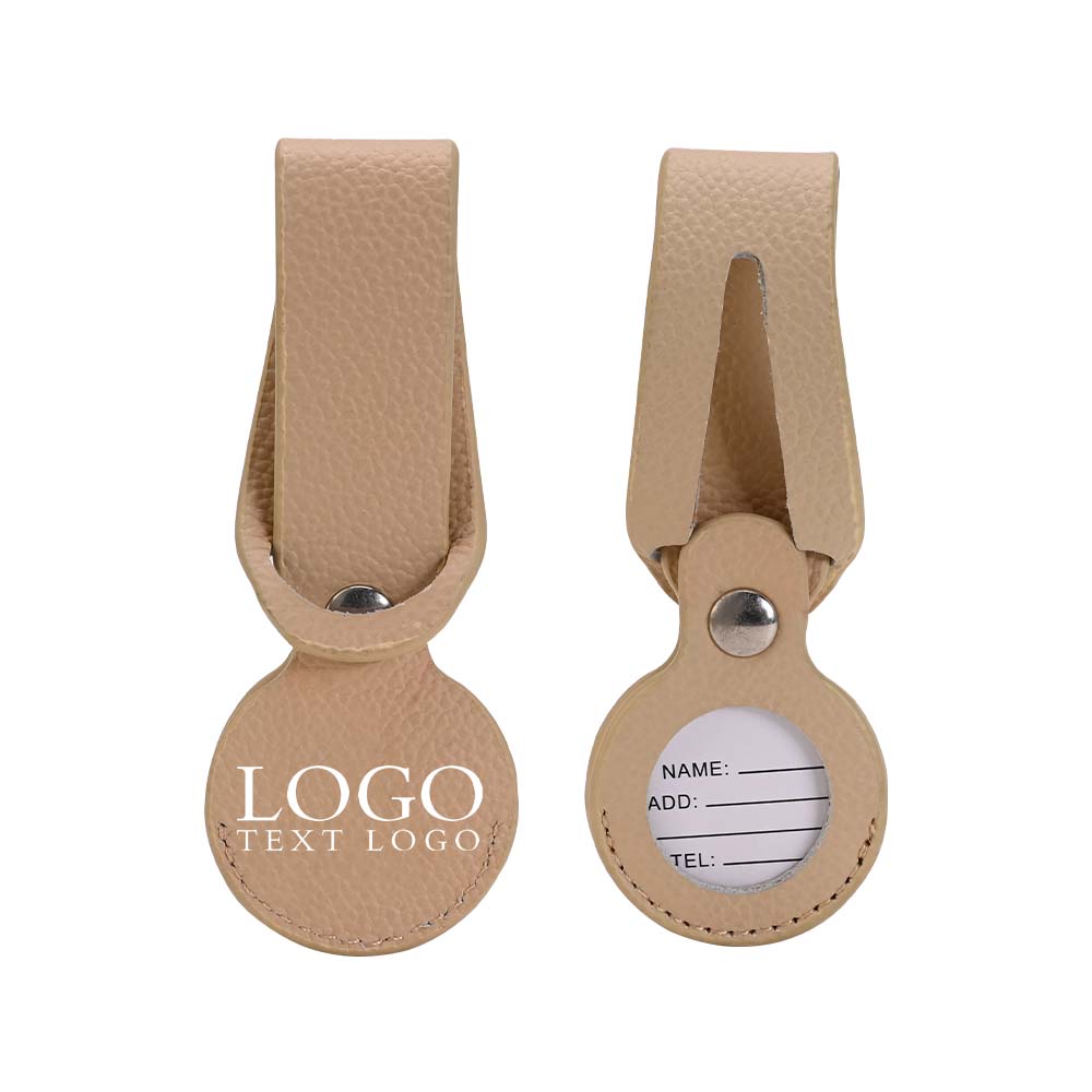 Mini PU Luggage Tag with Customizable Colors