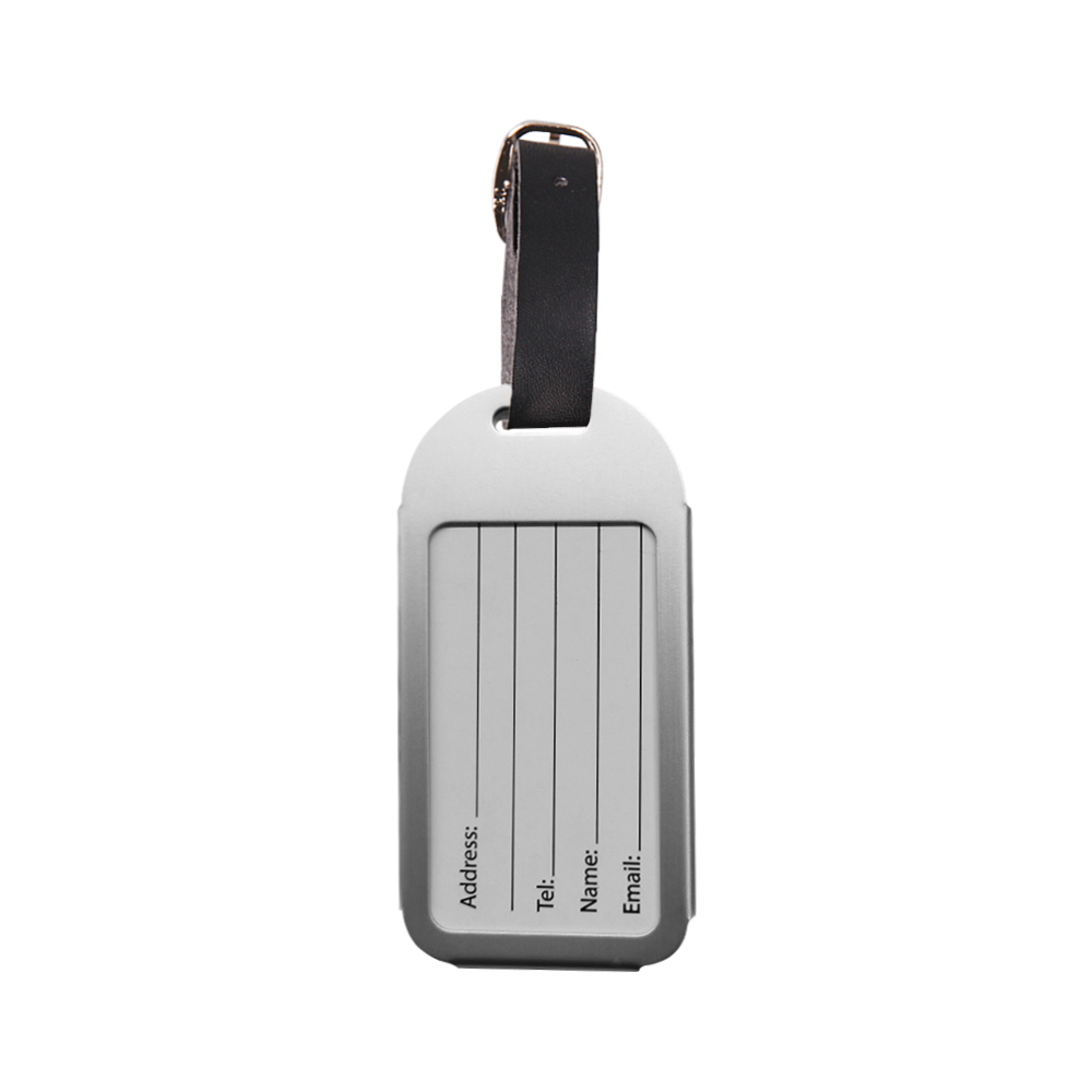 New Creative Aluminum Luggage Tag back