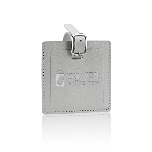 PU Leather Square Luggage Tag