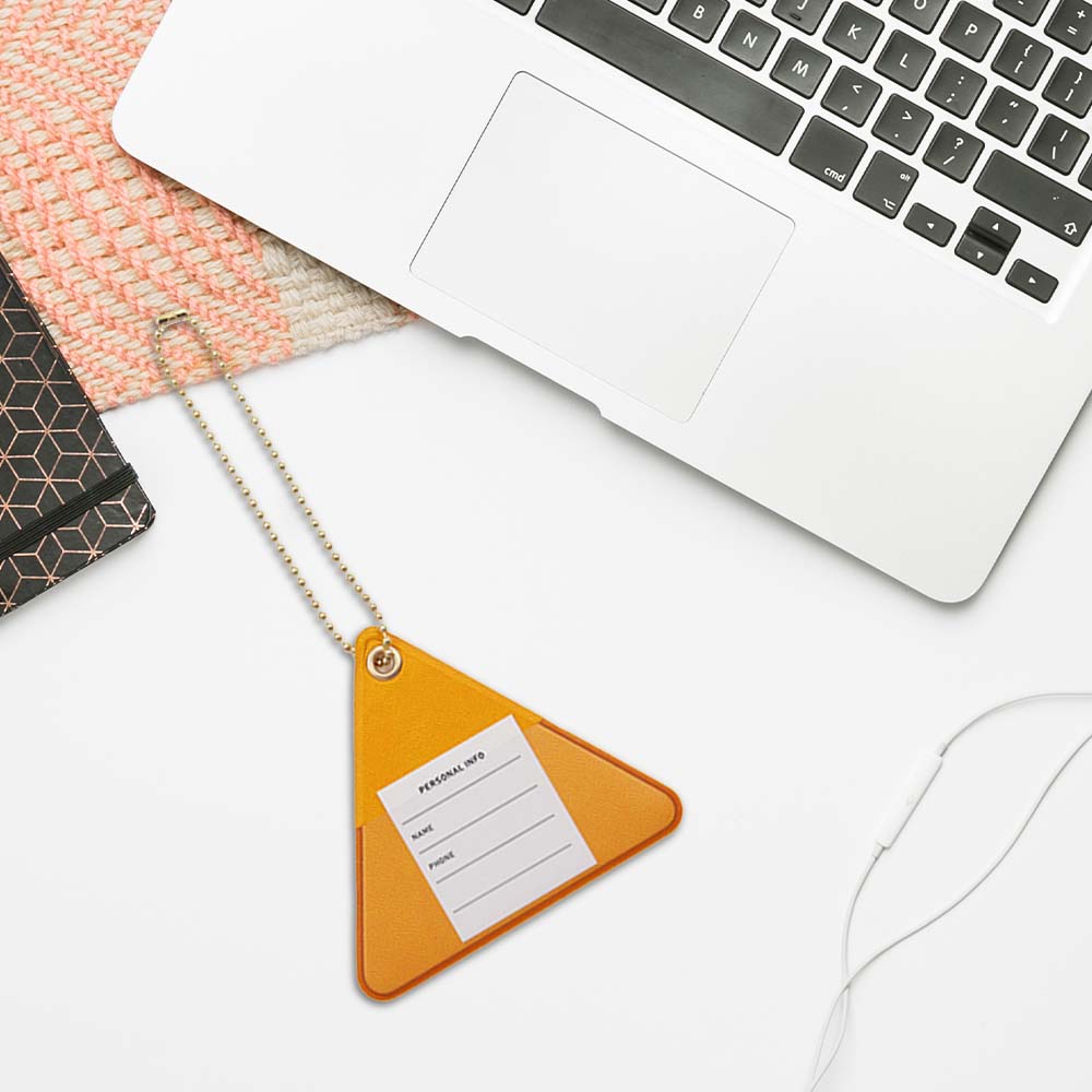 PU Leather Triangle Luggage Tags