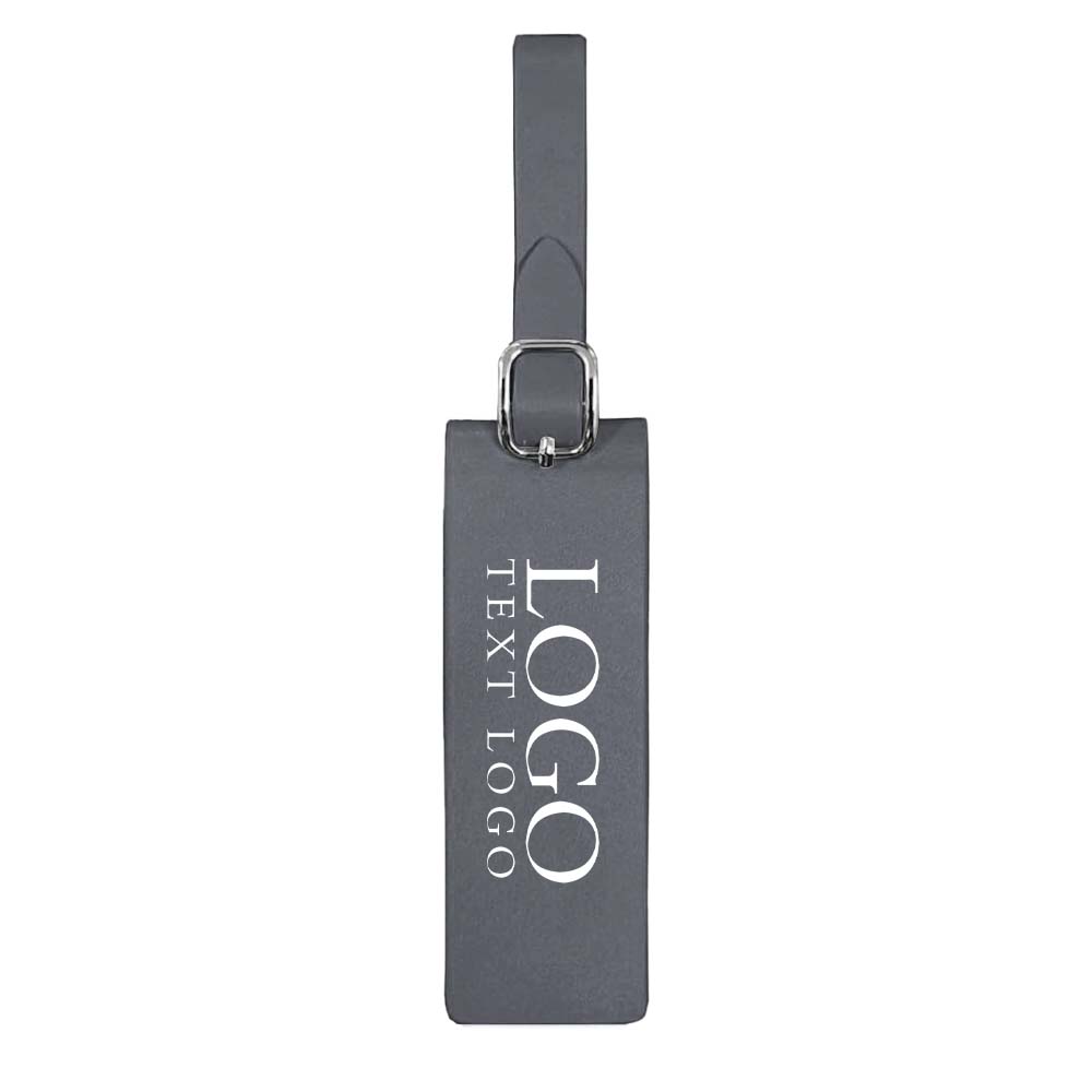 Waterproof Microfiber Leather Luggage Tags Smoke with Logo Waterproof Microfiber Leather Luggage Tags Smoke with Logo
