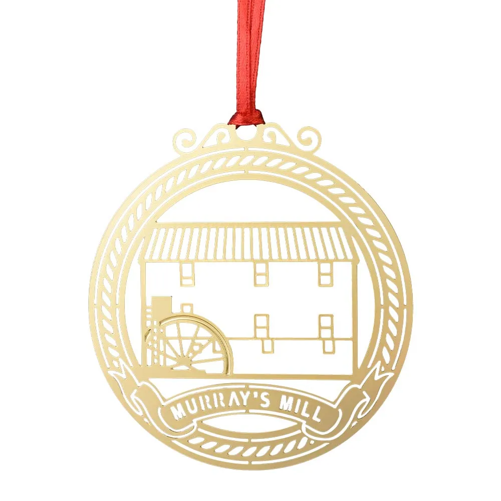 Gold Etched Ornaments