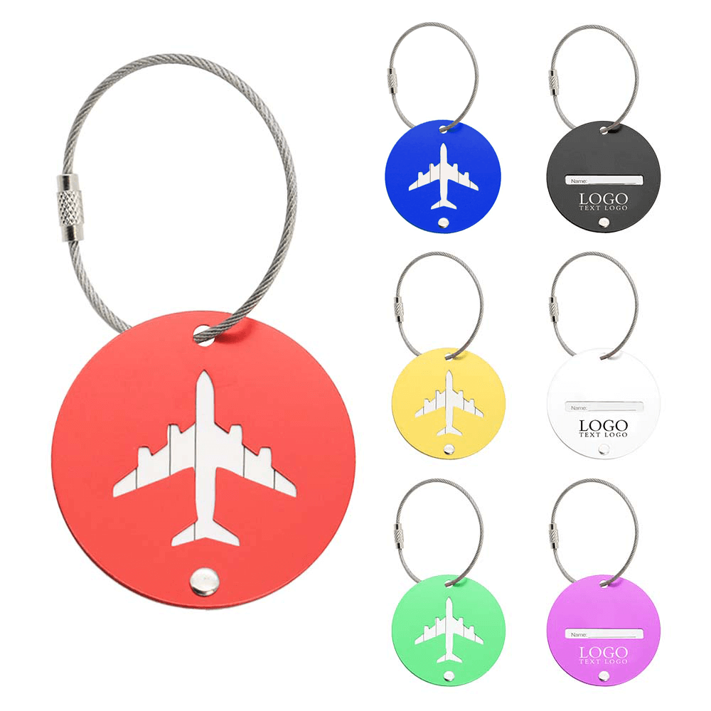 group of Aircraft Aluminum Alloy Luggage Tags