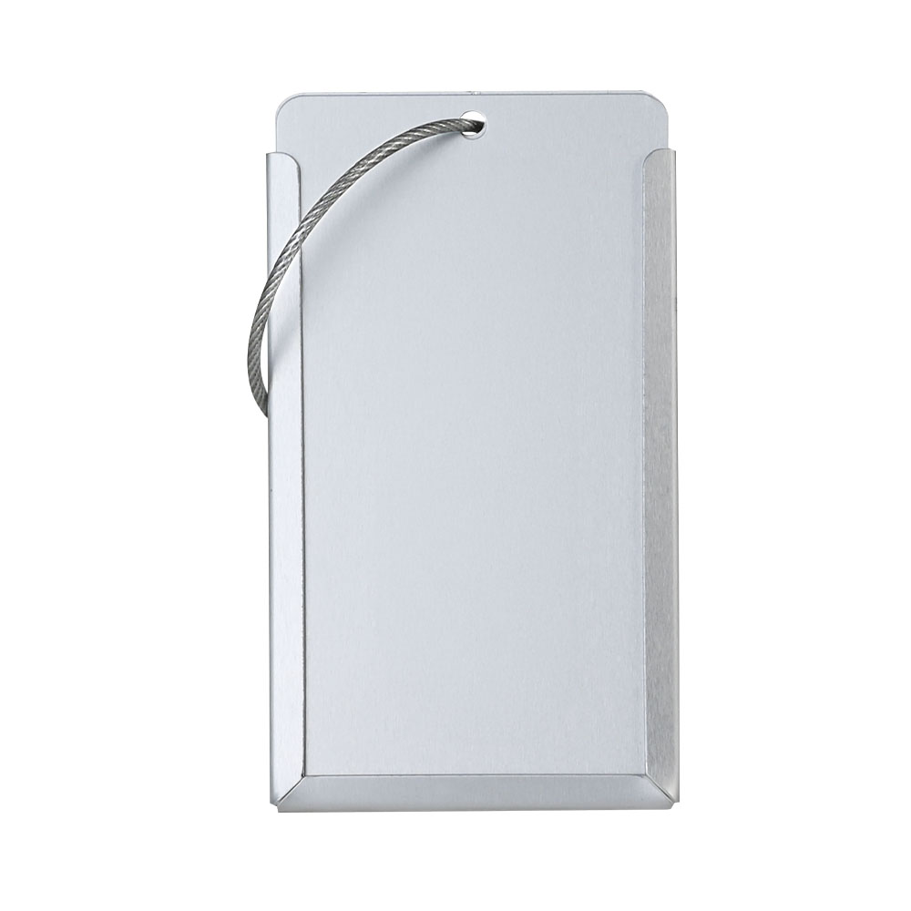 Aluminum Metal Travel Id Identifier Luggage Tags Silver Aluminum Metal Travel Id Identifier Luggage Tags Silver