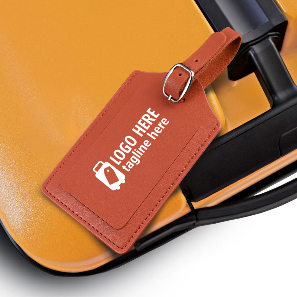 Classic Faux Leather Luggage Tag