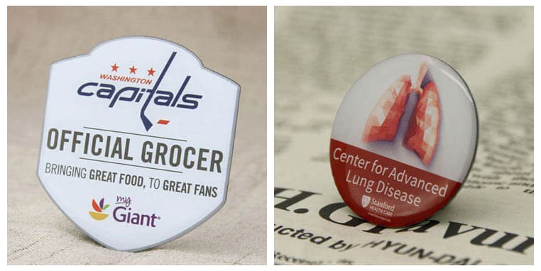 Offset Printed Pins