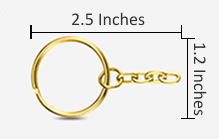 បំបែកចិញ្ចៀនជាមួយខ្សែសង្វាក់ខ្លី